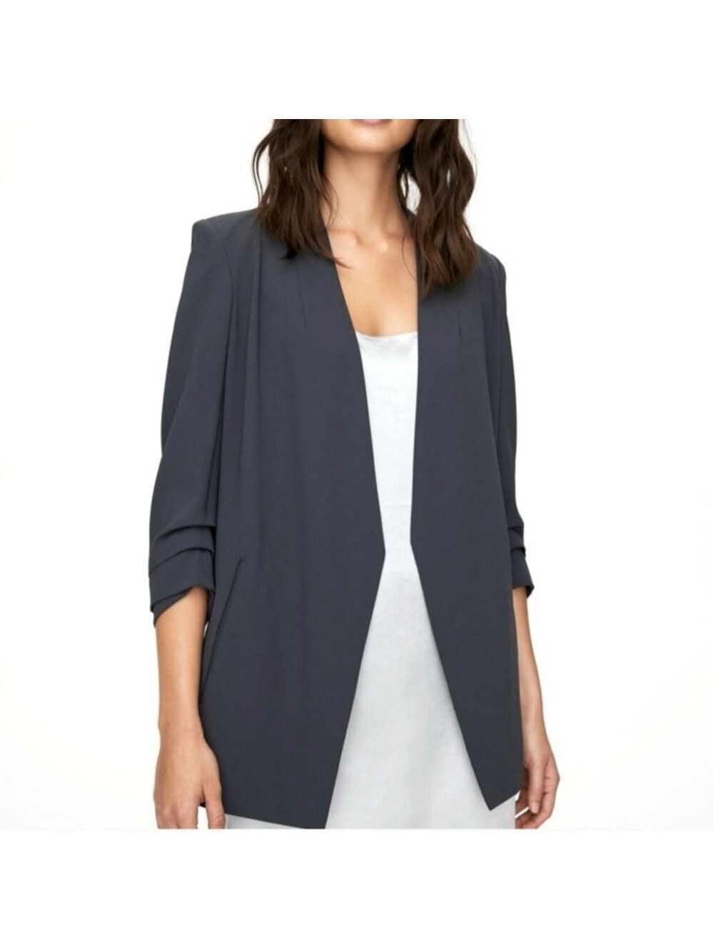 Babaton Power Hip Blazer Size 00 Dark Grey